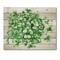 Designart - Vintagr Green Leaves of Shamrock - Traditional Print on Natural Pine Wood